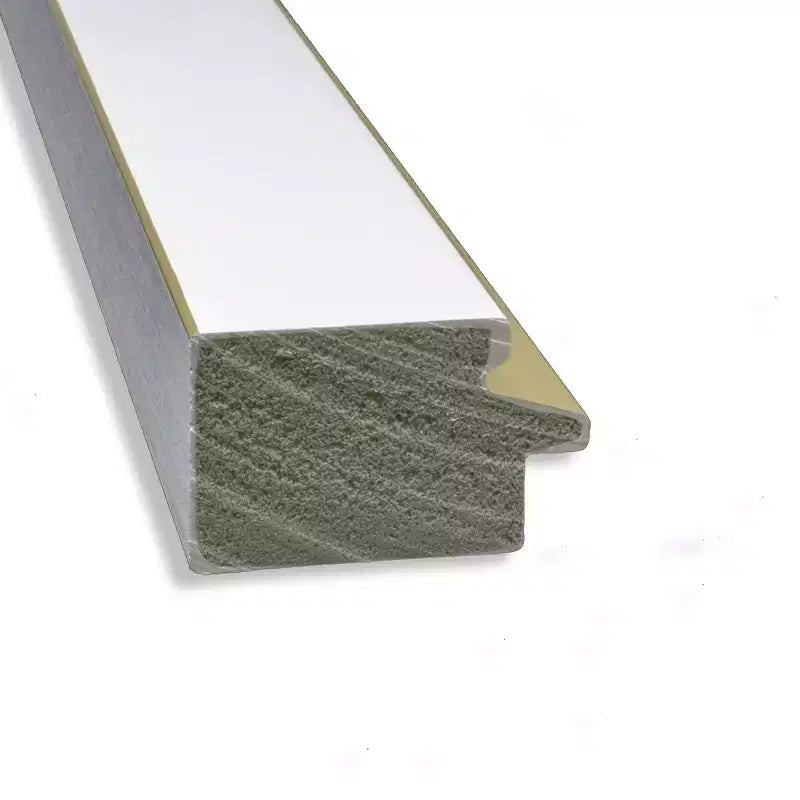Specchio da parete quadrato stretto 29" x 29" in oro bianco non smussato per il bagno
