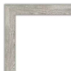Specchio da parete rettangolare 24" x 30" color grigio tortora non smussato per il lavabo