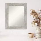 Specchio da parete rettangolare 24" x 30" color grigio tortora non smussato per il lavabo