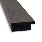 Specchio da parete quadrato stretto per bagno, effetto rustico a tavola, grigio, senza smussatura, 76x76 cm