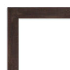 Specchio da parete in legno di noce scuro non smussato 41" x 30"
