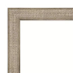 Specchio da parete per bagno in legno argento Trellis non smussato 42" x 30"