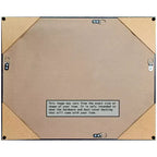 Specchio da parete per bagno in legno argento Trellis non smussato 42" x 30"