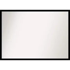 40" x 29" Non-Beveled Jet Black Wall Mirror - Amanti Art