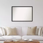 Specchio da parete nero jet senza smussatura 40" x 29"