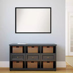 Specchio da parete nero jet senza smussatura 40" x 29"