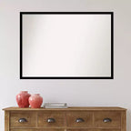 Specchio da parete nero jet senza smussatura 40" x 29"