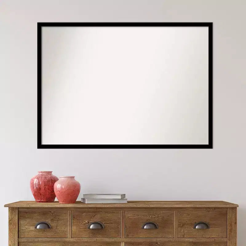 Specchio da parete nero jet senza smussatura 40" x 29"