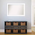 Specchio da parete per bagno bianco 42" x 30" senza smussatura per armadietto