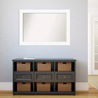 Specchio da parete per bagno bianco 42" x 30" senza smussatura per armadietto