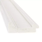 Specchio da parete bianco 44" x 33" Non-Beveled Ridge con accessori per il montaggio