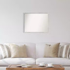 Specchio da Parete in Legno Svelte Argento Non Bisellato 30" x 24"