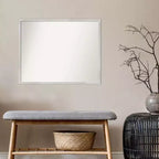 Specchio da Parete in Legno Svelte Argento Non Bisellato 30" x 24"