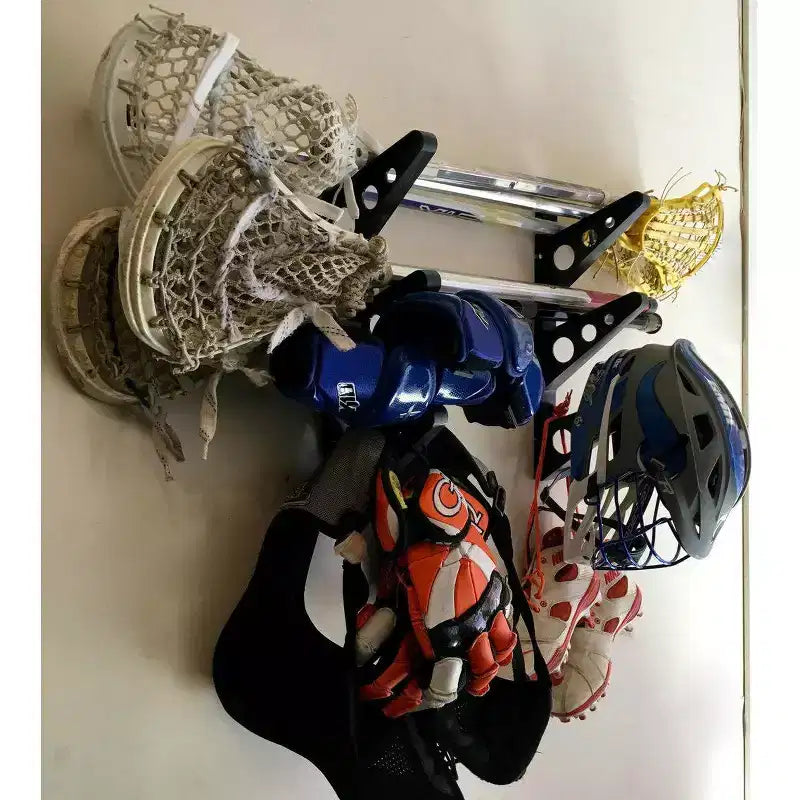 Porta bastoni da Lacrosse a 3 livelli