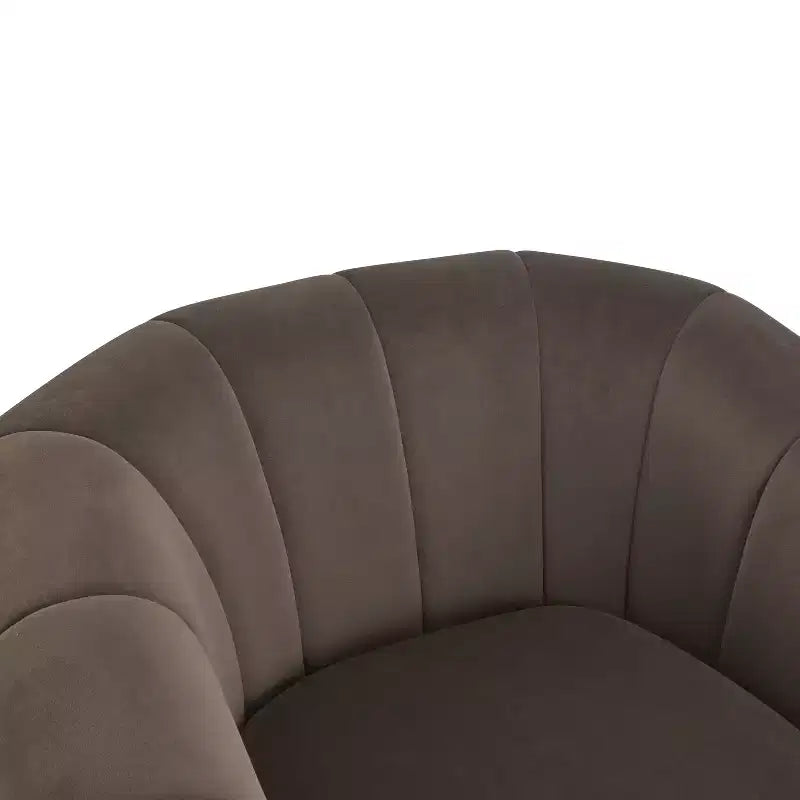 Poltrona Club Girevole Moderna Rivestita per Interni