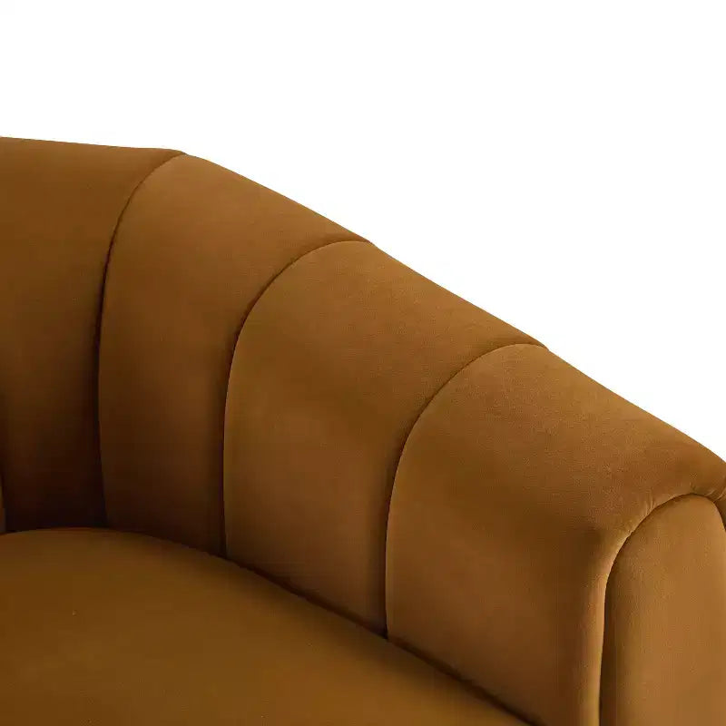 Poltrona Club Girevole Moderna Rivestita per Interni