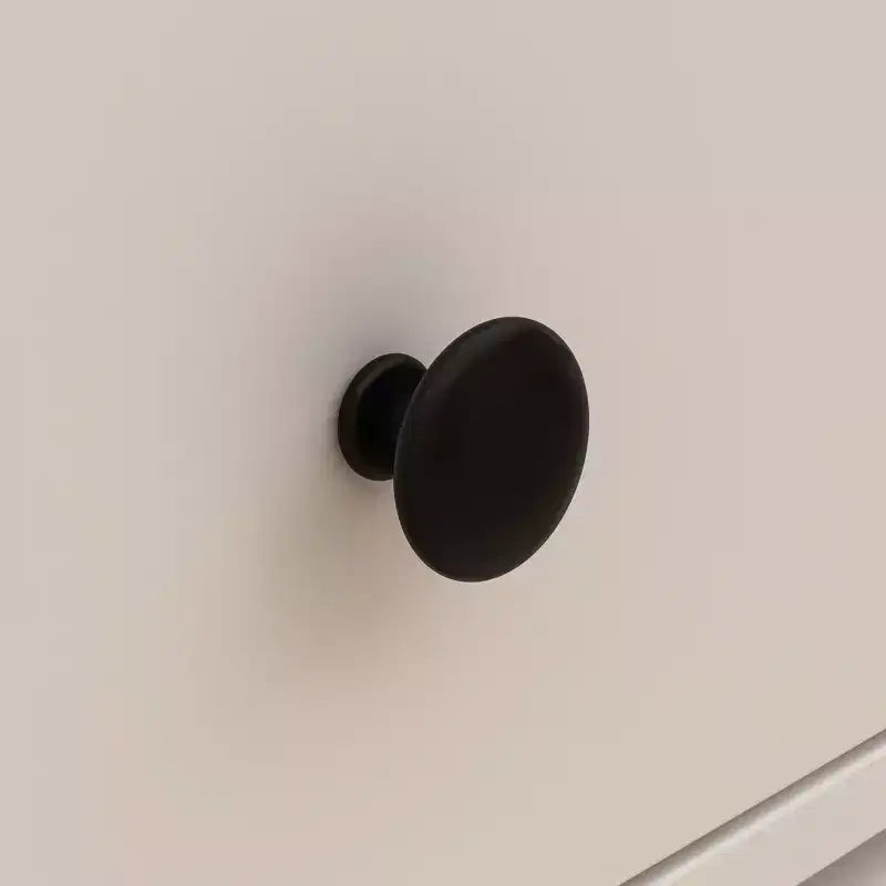Comodino girevole a 360° con cassetto e vetrinetta