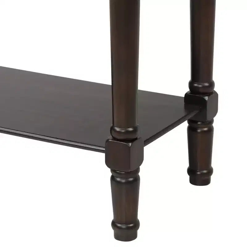 Consolle classica stretta con 3 cassetti e ripiano inferiore