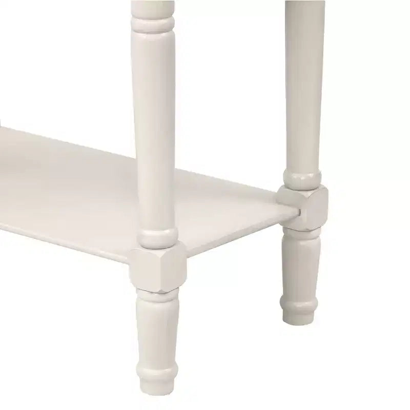 Consolle classica stretta con 3 cassetti e ripiano inferiore