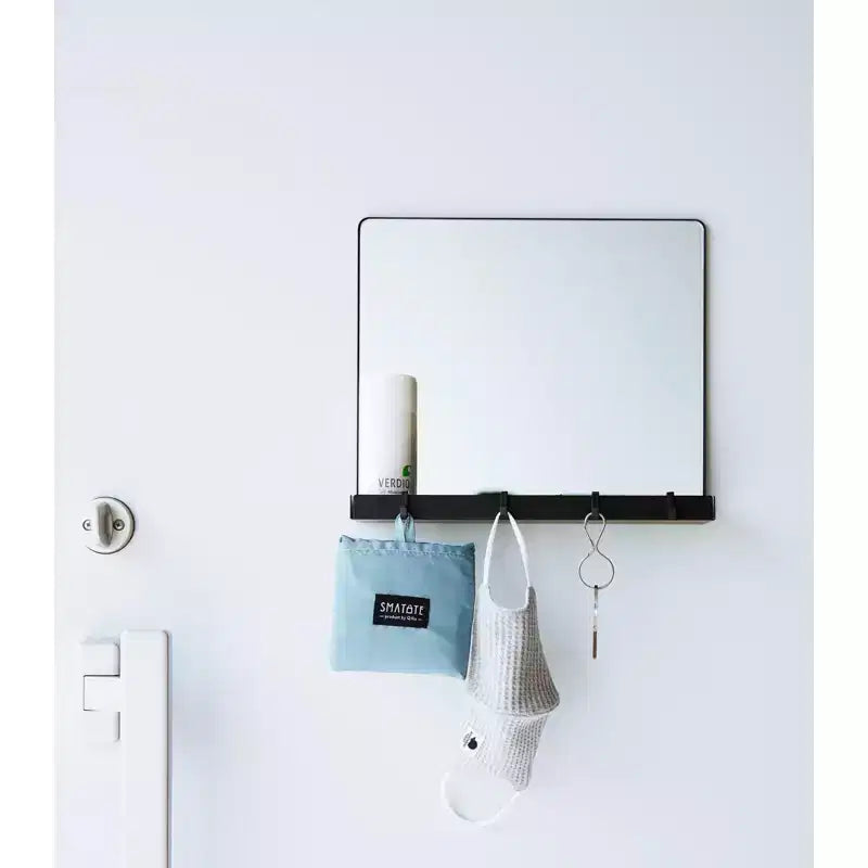 Specchio Magnetico con Mensola Contenitore - Vetro