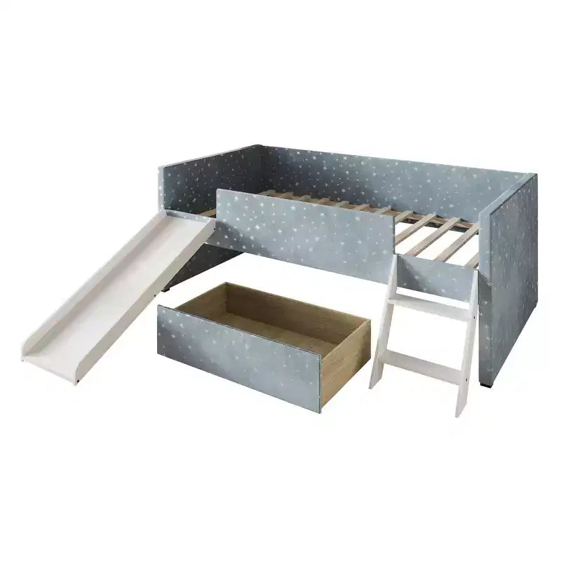 Letto a soppalco in velluto (2/2)
