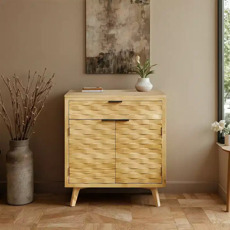 Credenza in legno con cassetti