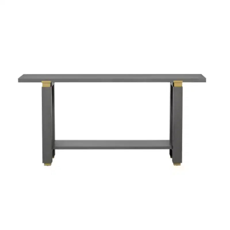 Consolle moderna e minimalista da 160 cm con ripiano e dettagli in metallo - Ingresso e corridoio