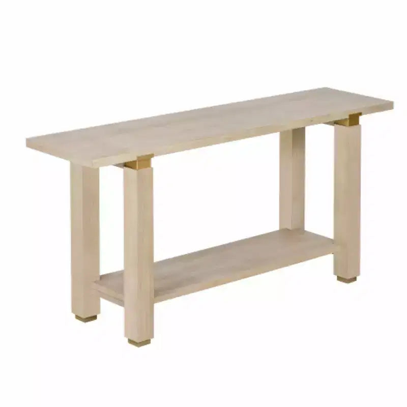 Consolle moderna e minimalista da 160 cm con ripiano e dettagli in metallo - Ingresso e corridoio