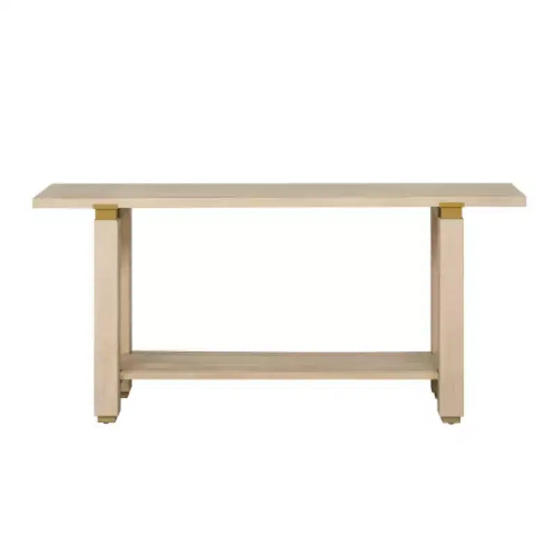 Consolle moderna e minimalista da 160 cm con ripiano e dettagli in metallo - Ingresso e corridoio