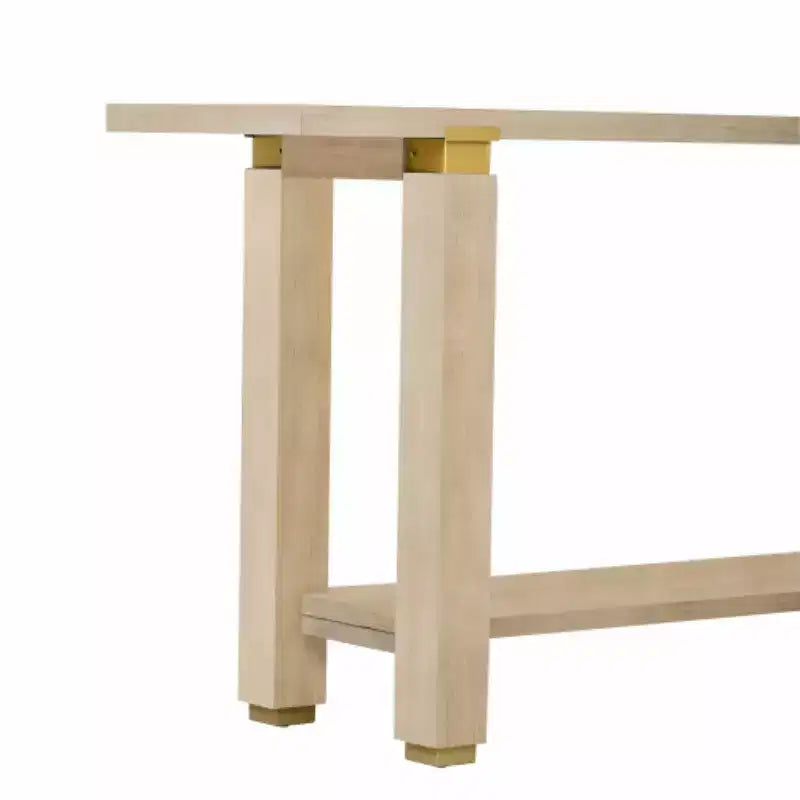 Consolle moderna e minimalista da 160 cm con ripiano e dettagli in metallo - Ingresso e corridoio