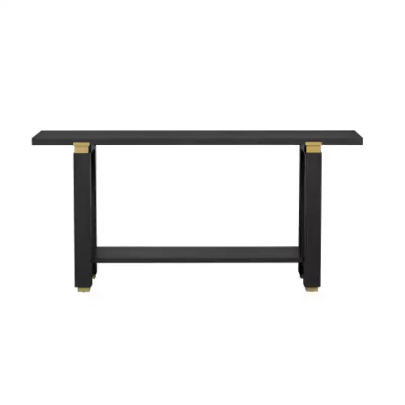 Consolle moderna e minimalista da 160 cm con ripiano e dettagli in metallo - Ingresso e corridoio