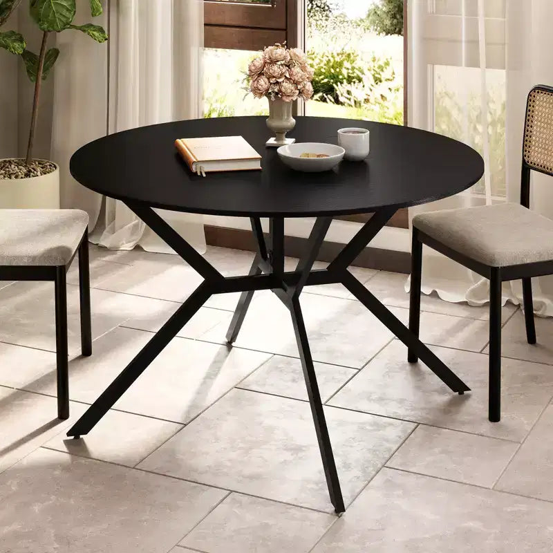Tavolo da pranzo pieghevole da 120 cm Tavolo da cucina rotondo allungabile con ante a ribalta per la casa