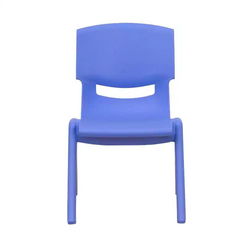 Sedia impilabile in plastica per bambini, set da 10, altezza seduta 26,5 cm
