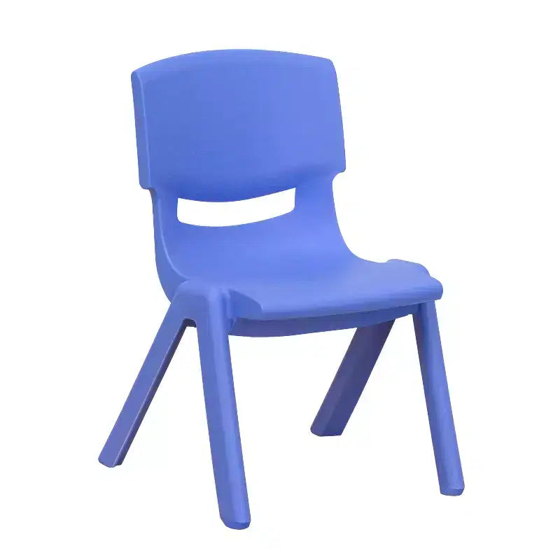 Sedia impilabile in plastica per bambini, set da 10, altezza seduta 26,5 cm