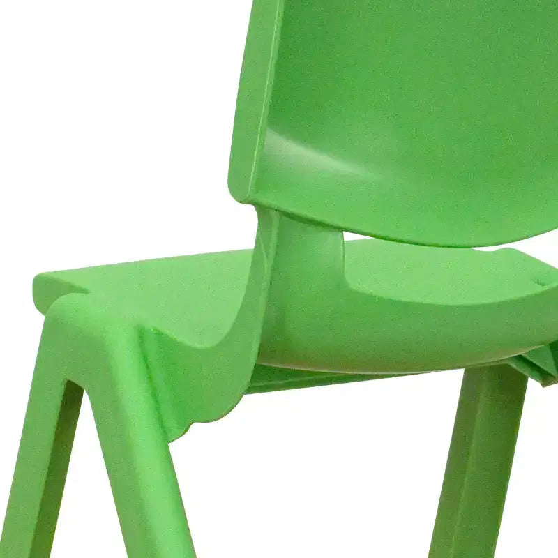 Sedia impilabile in plastica per bambini, set da 10, altezza seduta 26,5 cm