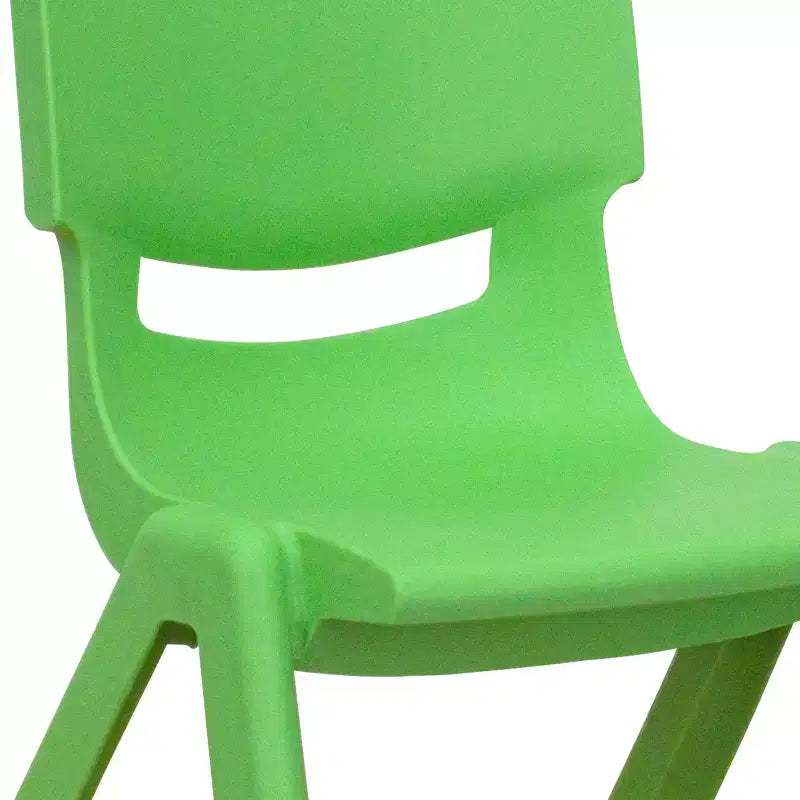 Sedia impilabile in plastica per bambini, set da 10, altezza seduta 26,5 cm