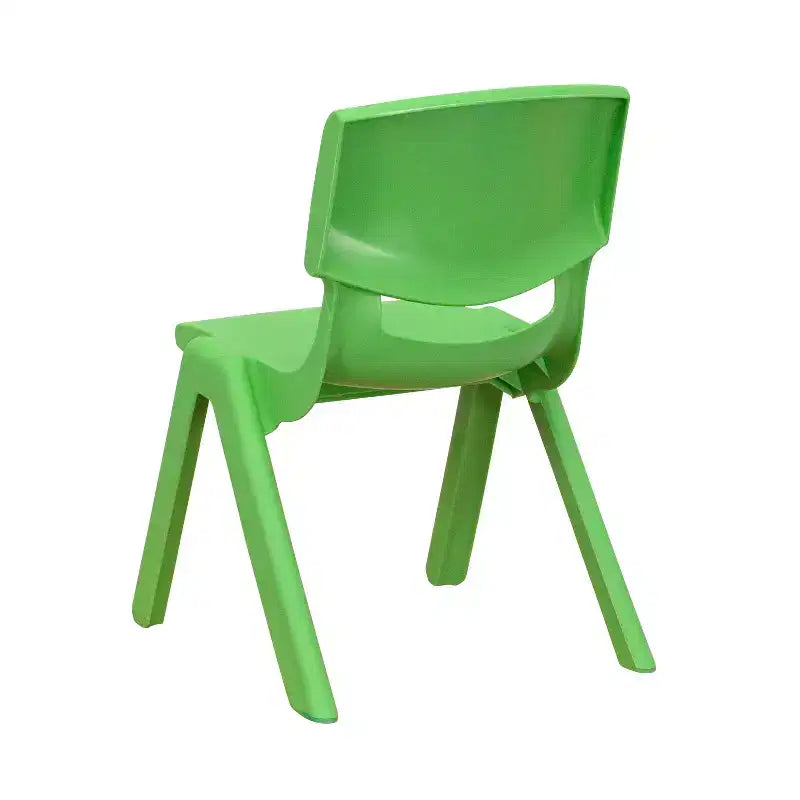 Sedia impilabile in plastica per bambini, set da 10, altezza seduta 26,5 cm