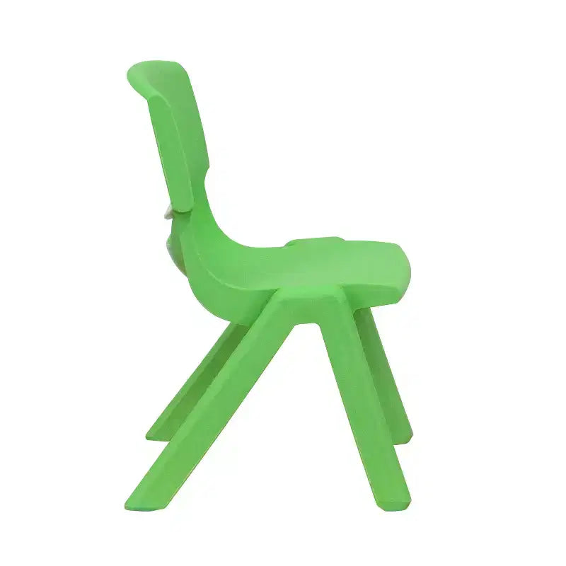 Sedia impilabile in plastica per bambini, set da 10, altezza seduta 26,5 cm