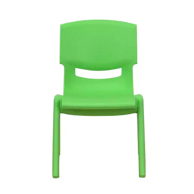 Sedia impilabile in plastica per bambini, set da 10, altezza seduta 26,5 cm