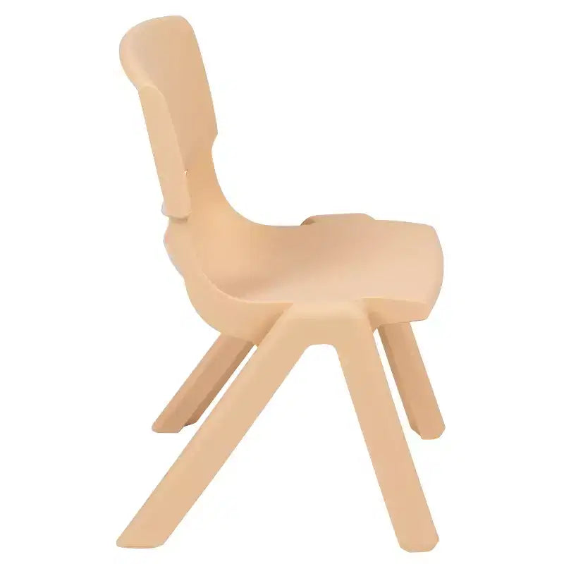 Sedia impilabile in plastica per bambini, set da 10, altezza seduta 26,5 cm