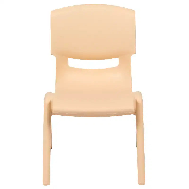 Sedia impilabile in plastica per bambini, set da 10, altezza seduta 26,5 cm