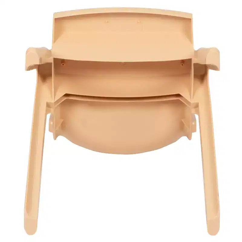 Sedia impilabile in plastica per bambini, set da 10, altezza seduta 26,5 cm