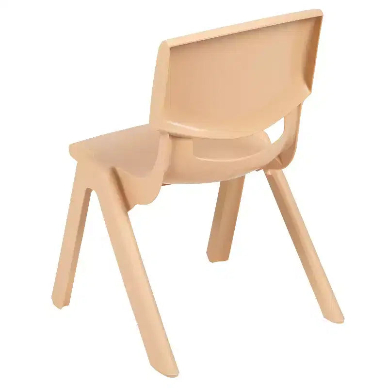 Sedia impilabile in plastica per bambini, set da 10, altezza seduta 26,5 cm