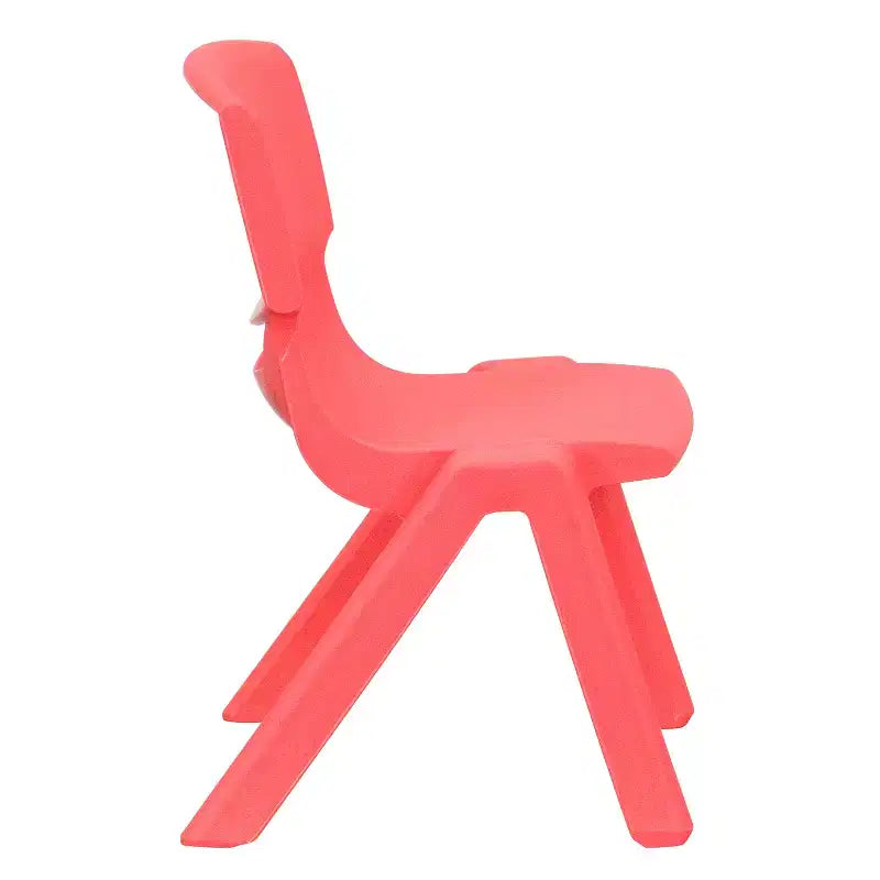 Sedia impilabile in plastica per bambini, set da 10, altezza seduta 26,5 cm