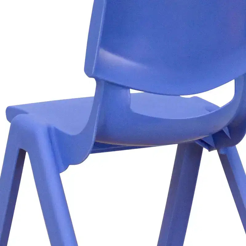 Sedia impilabile in plastica per bambini, set da 10, altezza seduta 26,5 cm