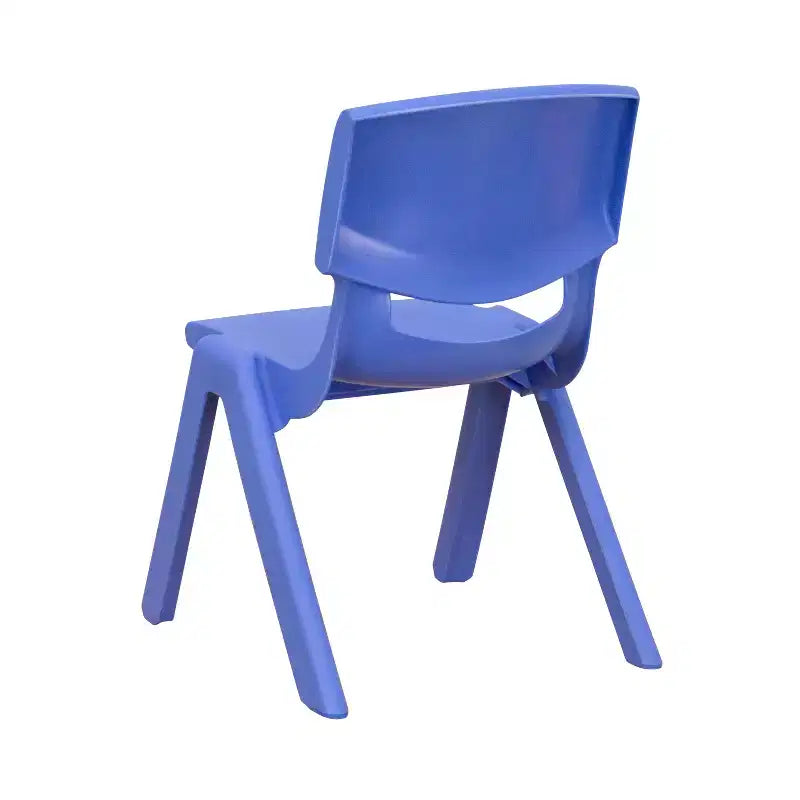 Sedia impilabile in plastica per bambini, set da 10, altezza seduta 26,5 cm