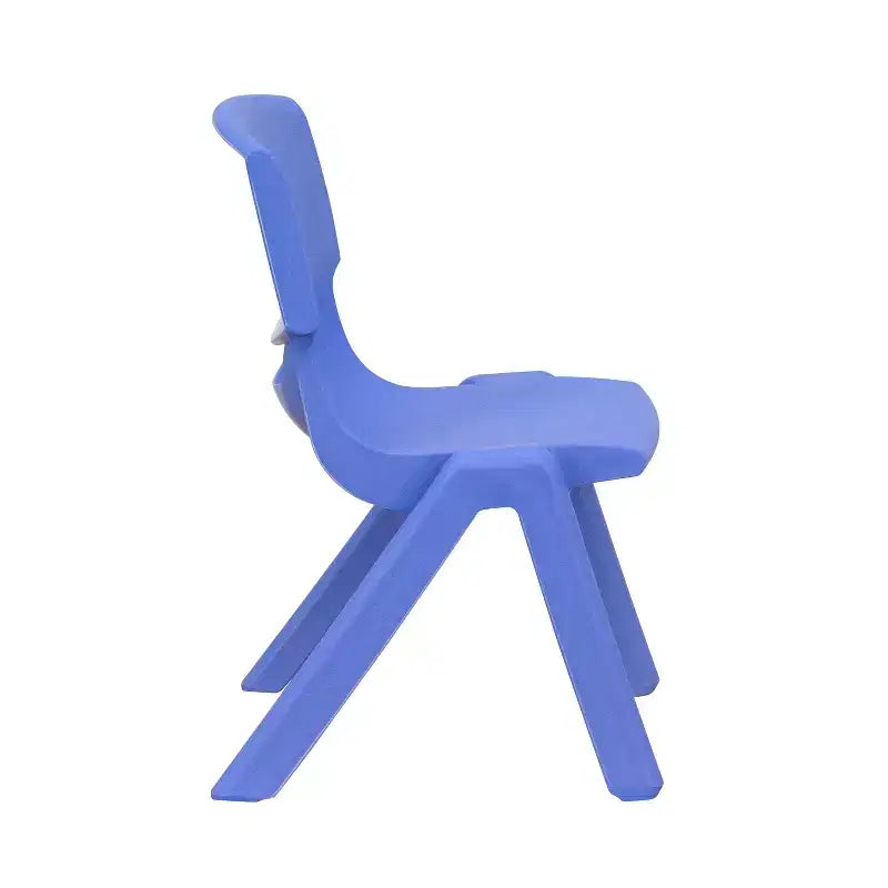 Sedia impilabile in plastica per bambini, set da 10, altezza seduta 26,5 cm